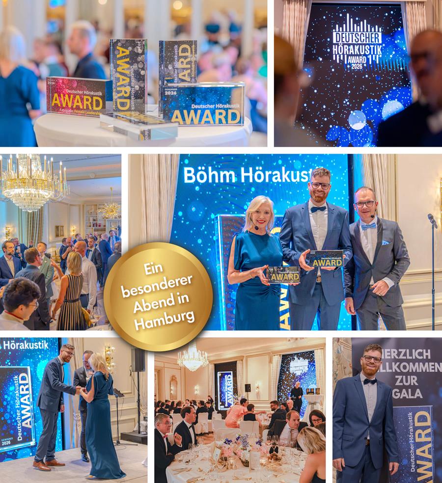 Gala-Abend bei der Verleihung des Deutschen Hörakustik Award
