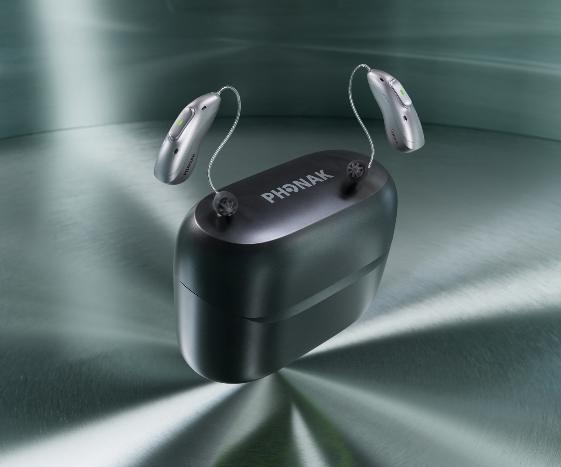 Phonak ChargerGo mit Audéo EON Hörgeräten